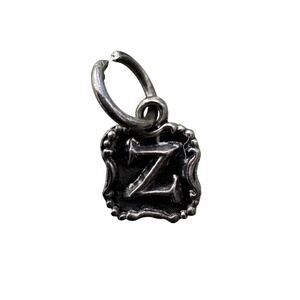 Waxing Poetic Women's Century Insignia Charm "Z" initial 925 sterling silver